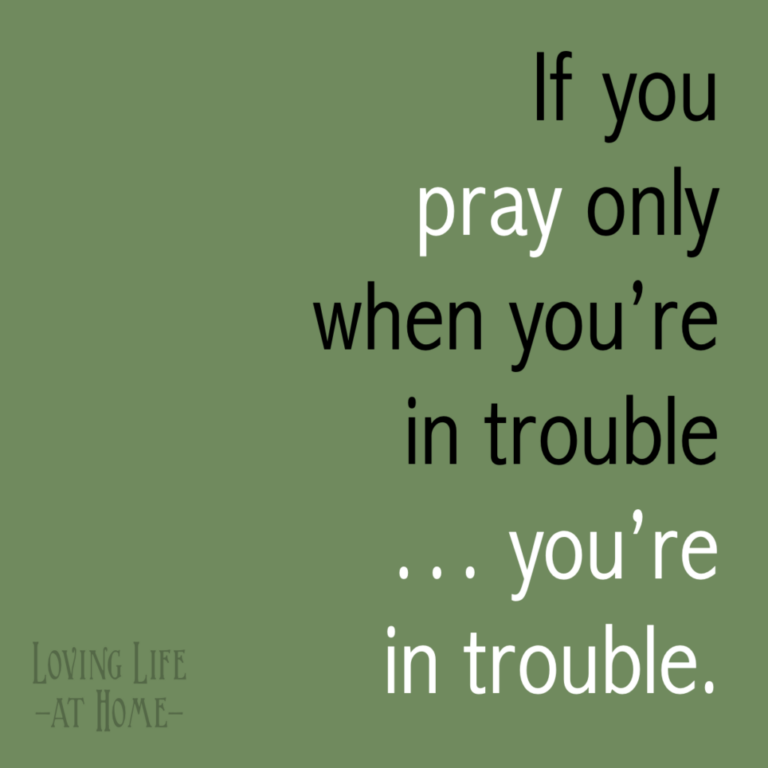 Prayer is Daily Lifeline