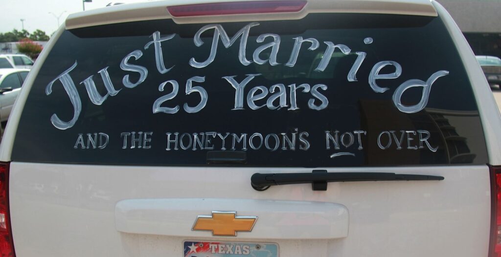 Just Married 25 Years