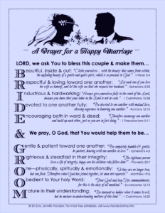 Free Printable: Prayer for a Happy Marriage
