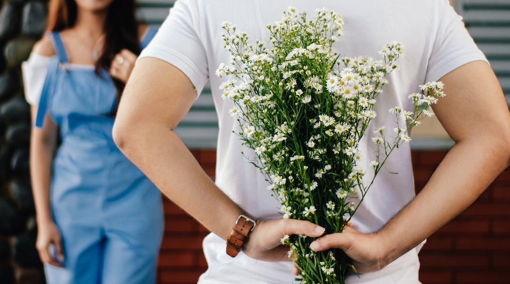 Man with Flowers