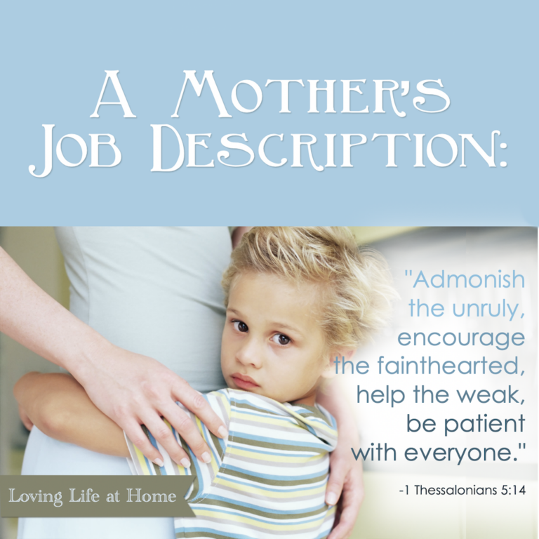 A Mother's Job Description