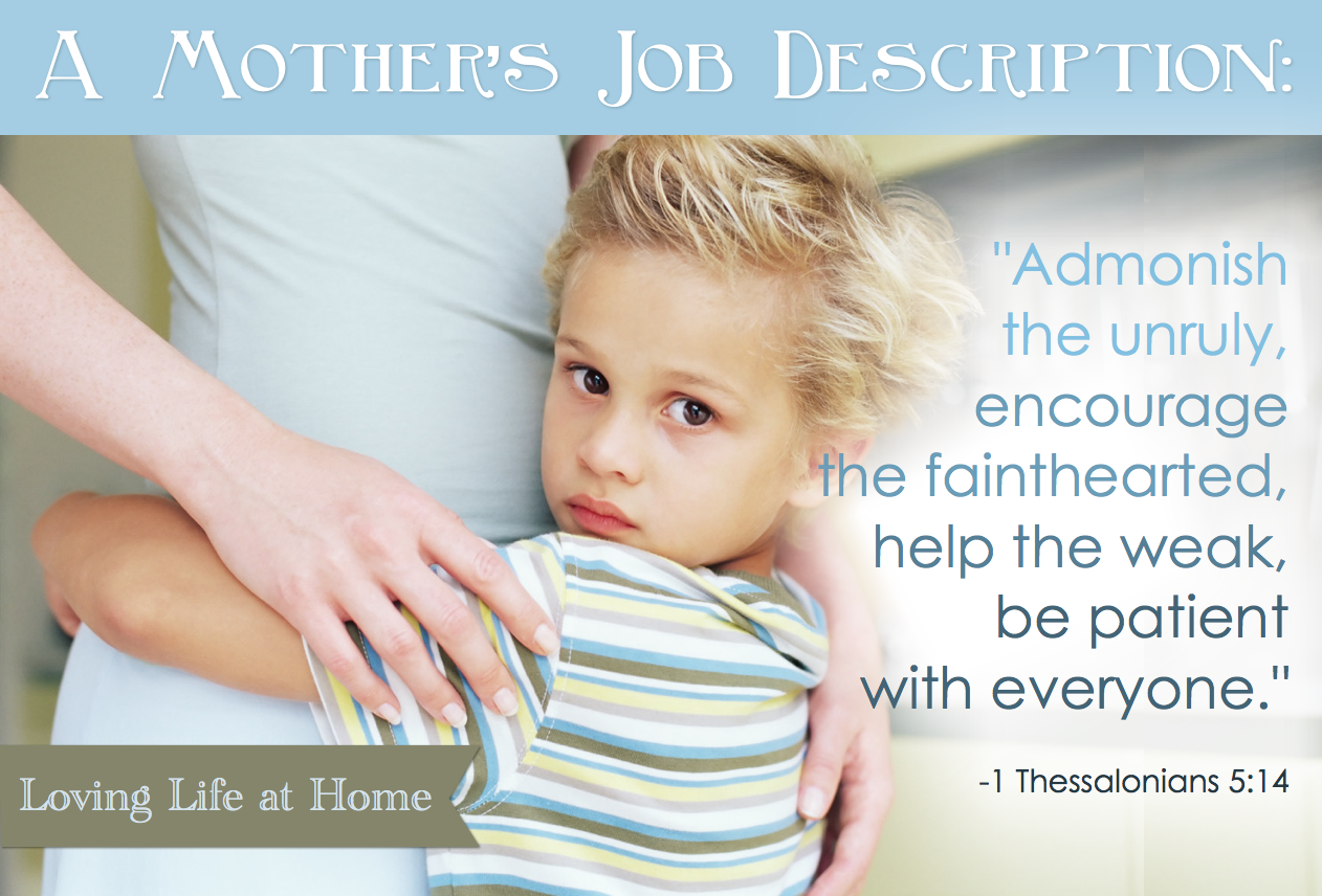 A Mother's Job Description - Loving Life at Home