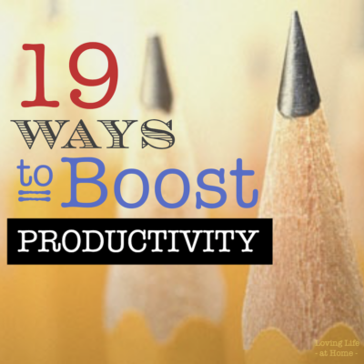 19 Ways to Boost Productivity