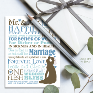 Marriage Subway Art (Free Printable) - Loving Life at Home