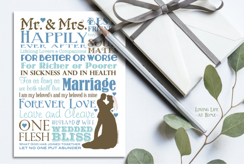 Marriage Subway Art (Free Printable) - Loving Life at Home