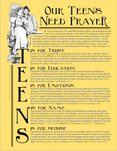 Pray for Your Teen!