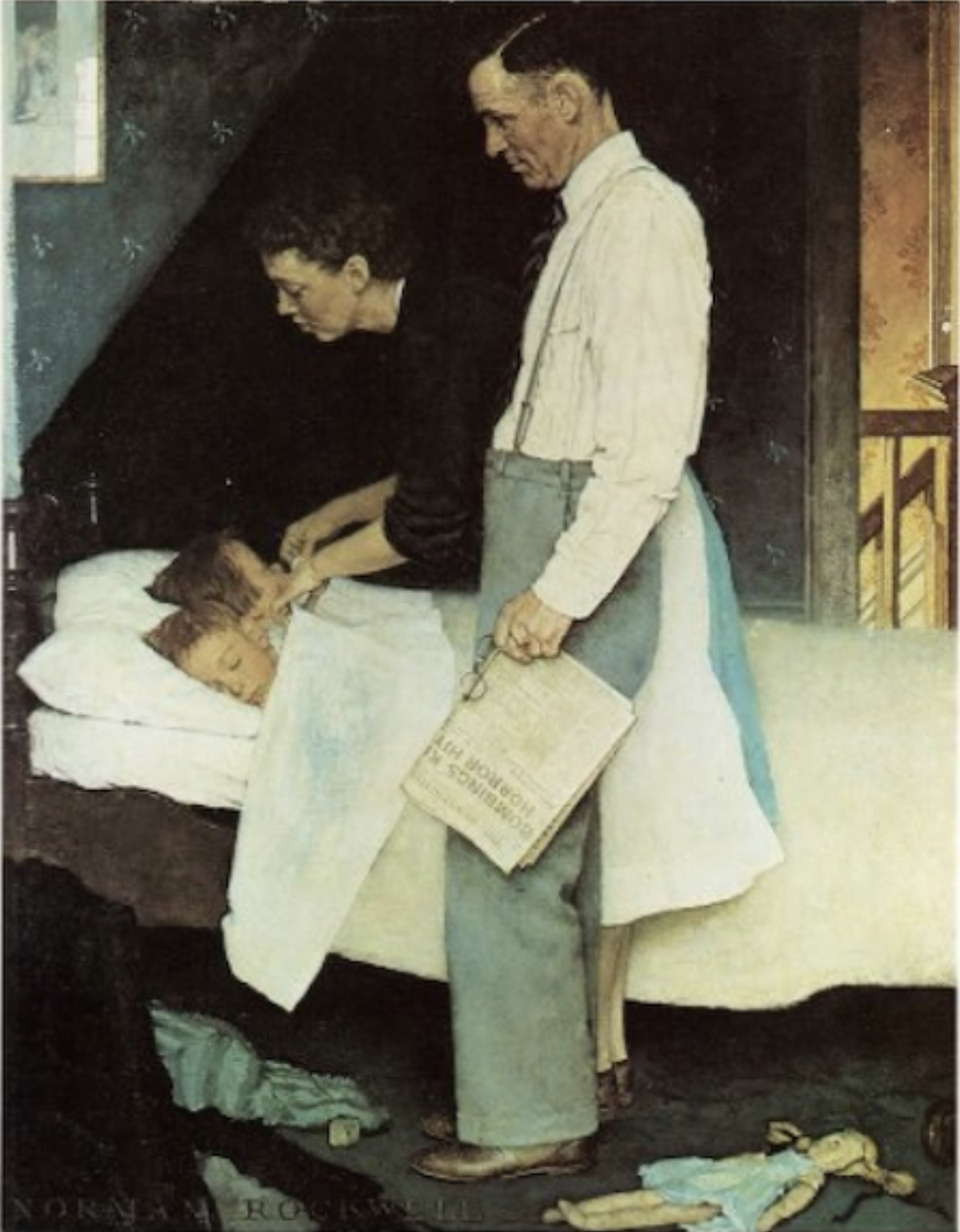 Norman Rockwell's "Freedom from Fear" (1943)