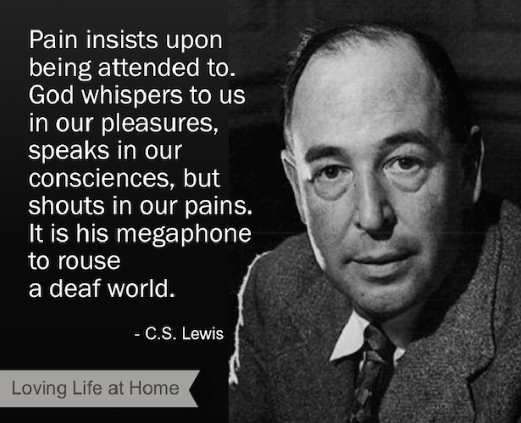 CS Lewis Quote on Pain