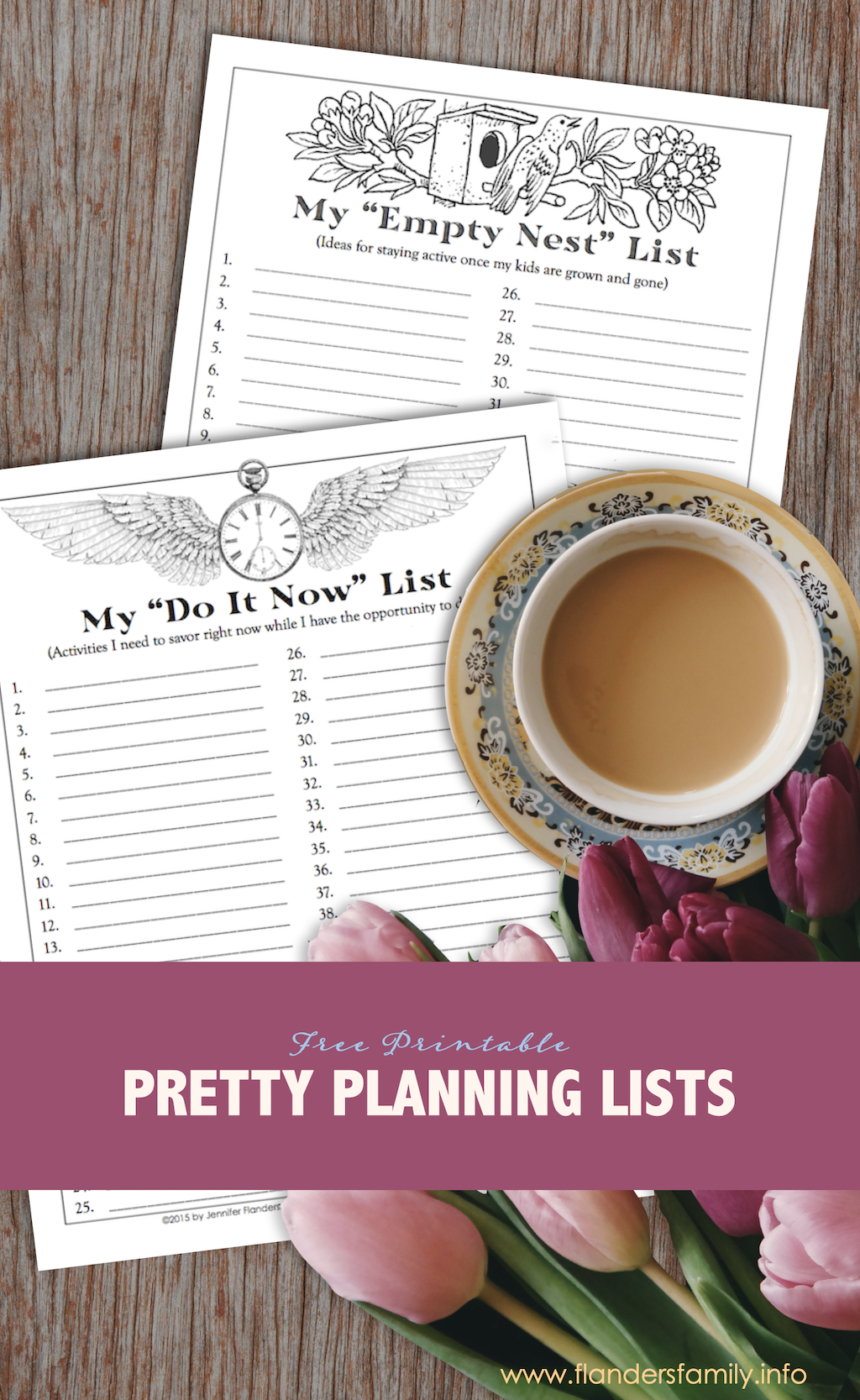 Pretty Planning Lists