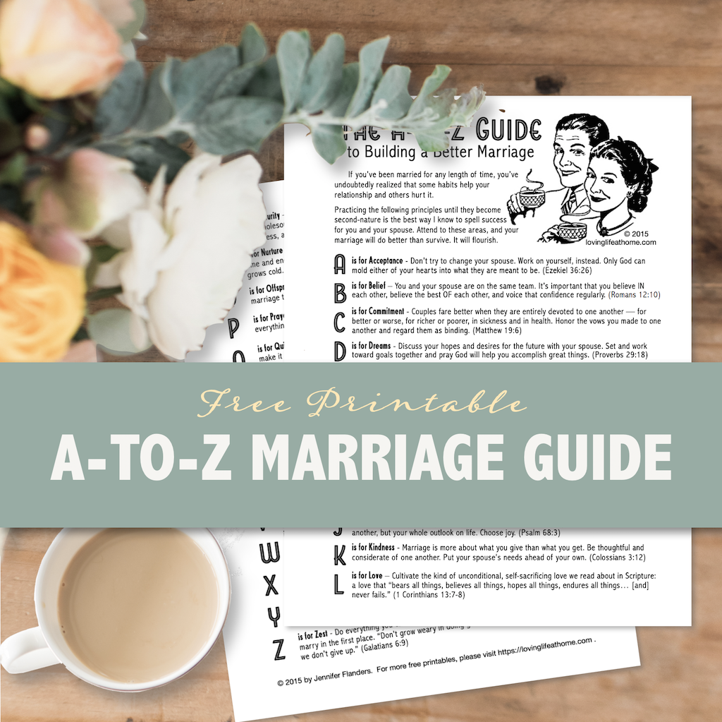 The A-to-Z Guide to Building a Better Marriage