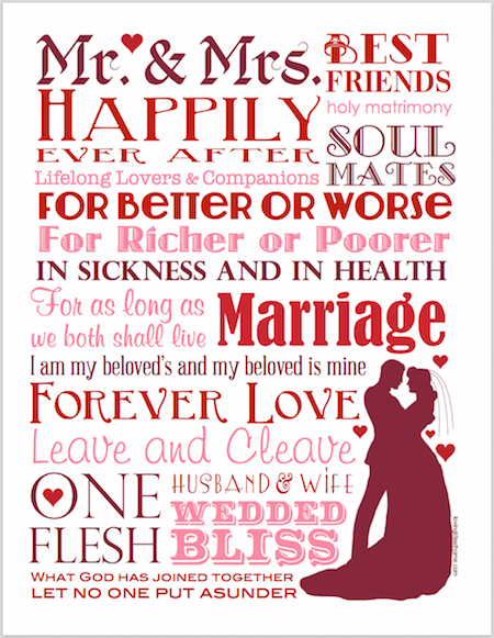 Forever After (Free Printable Subway Art)
