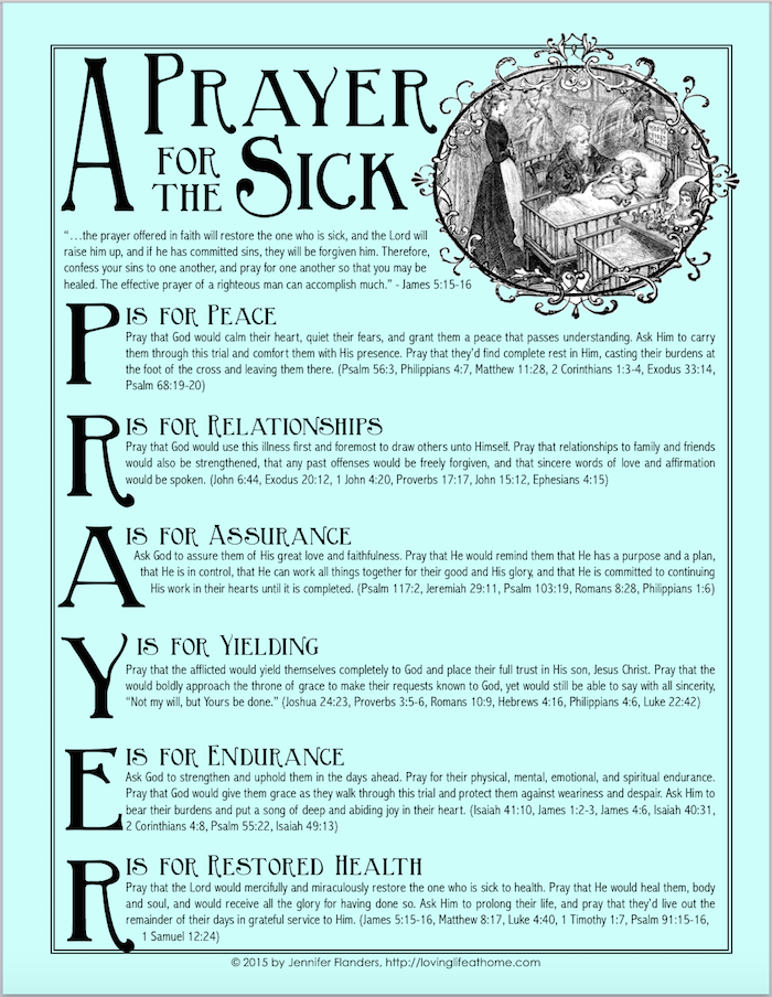 prayer for healing the sick