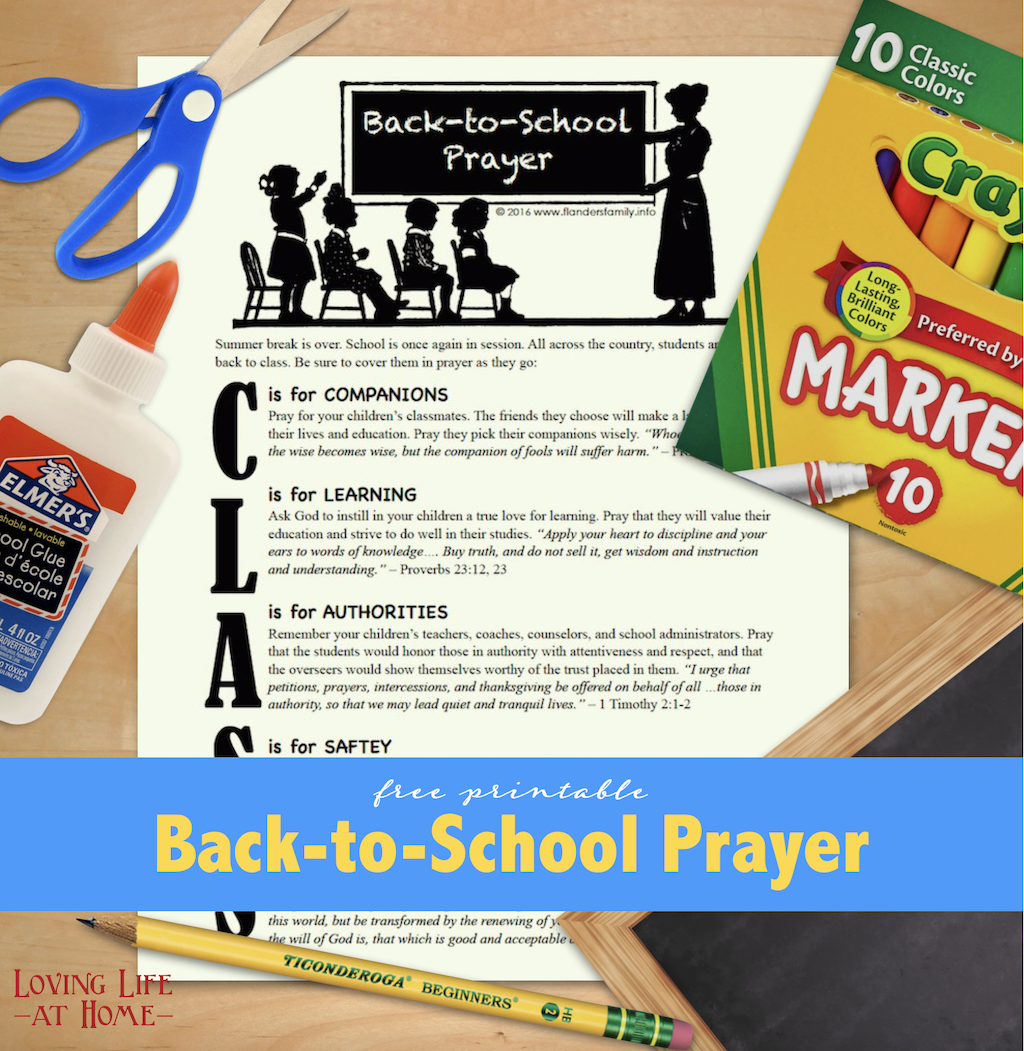Back-to-School Prayer Guide
