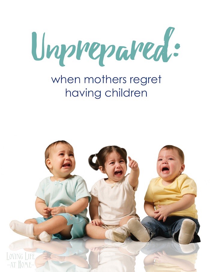 When mothers regret having children. So sad!