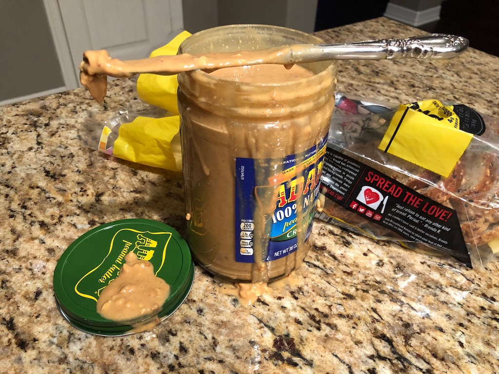 Sticky Peanut Butter Jar