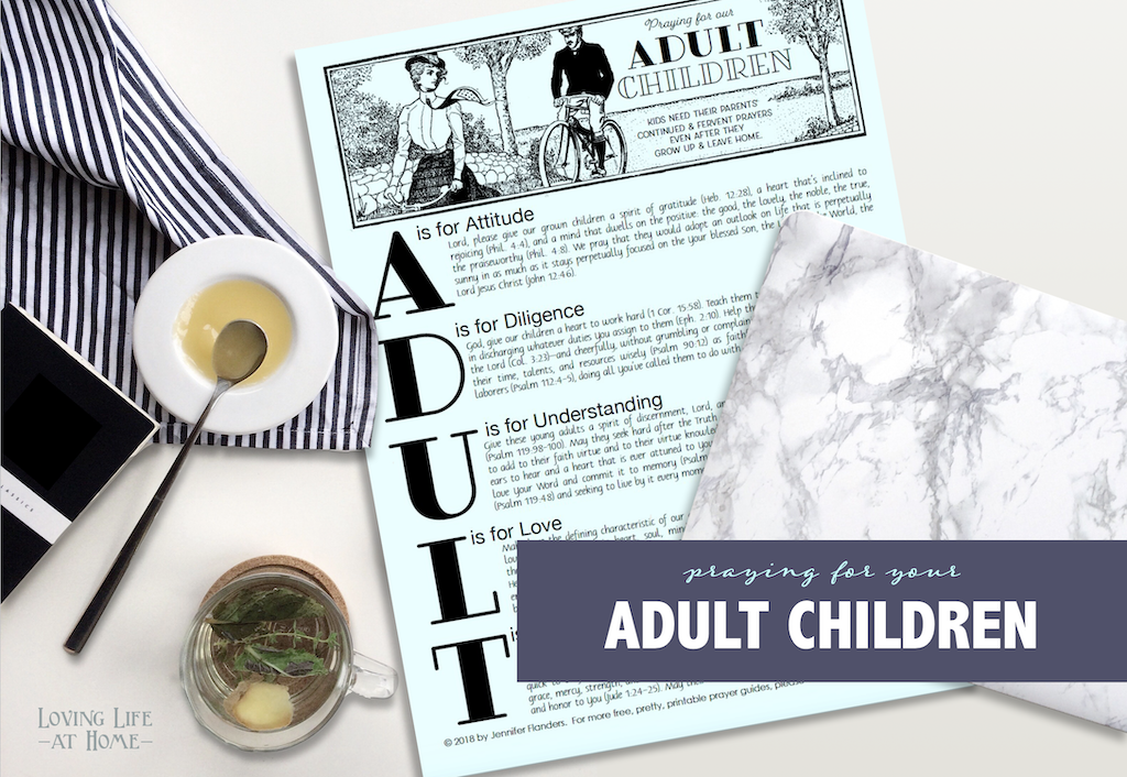 Free Printable Prayer Guide: Praying for Your Adult Children