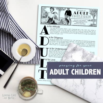 Praying for Adult Children (Free Printable)