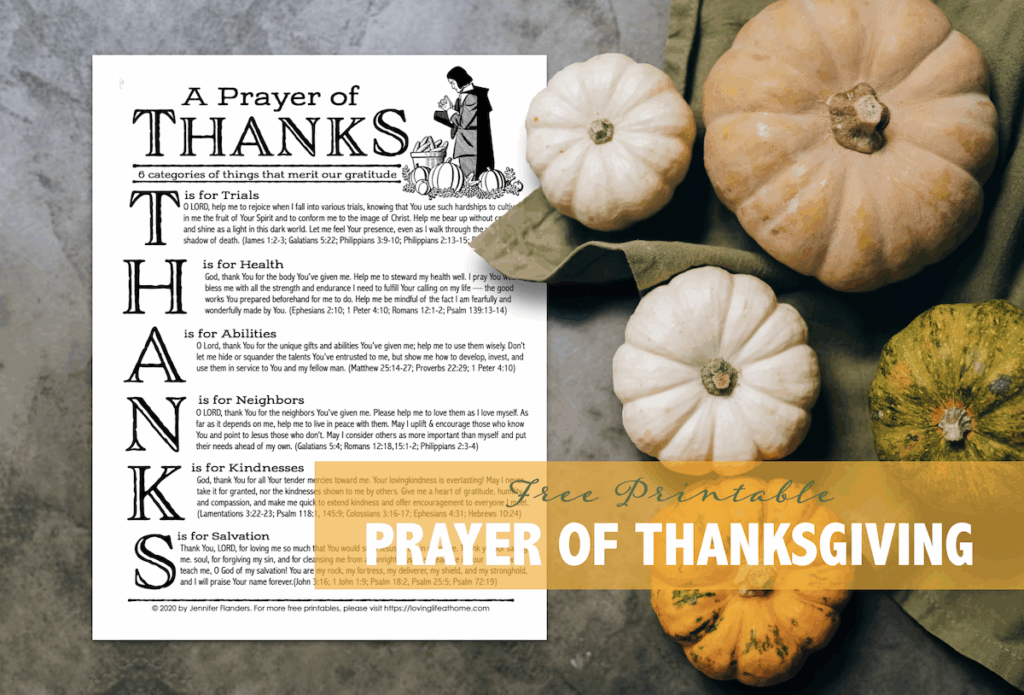 Prayer of Thanks