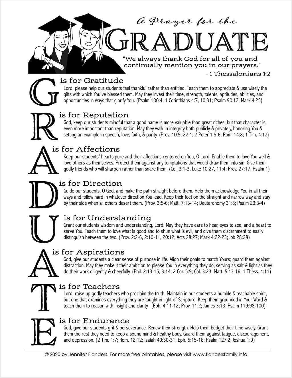 A Prayer for the Graduate