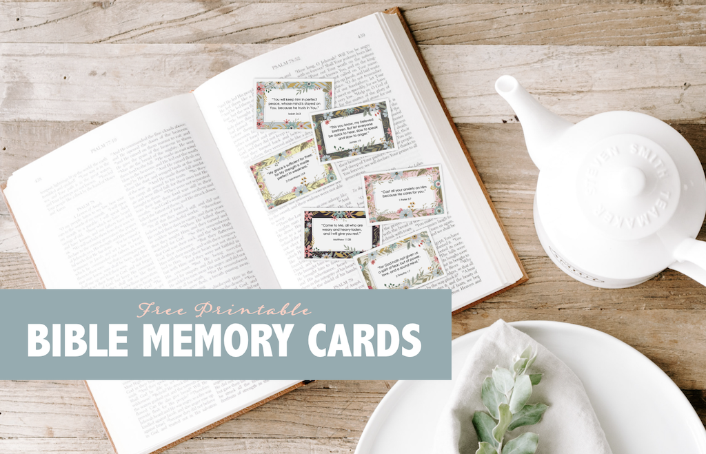 Pretty Bible Memory Card