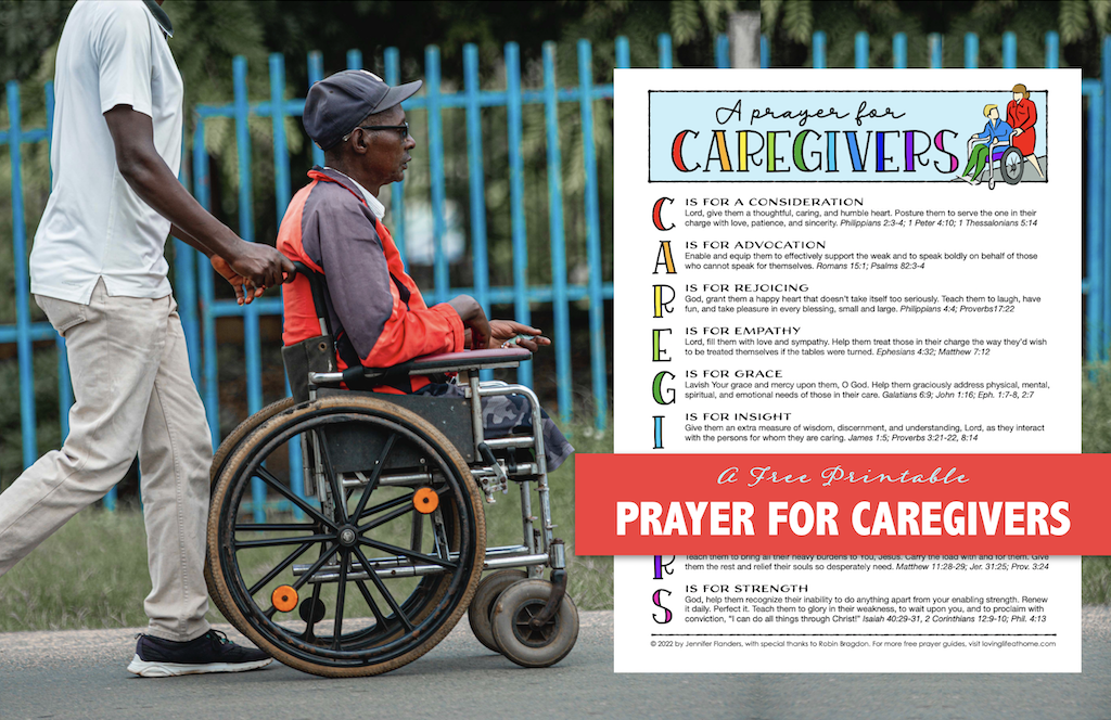 A Prayer for Caregivers - Loving Life at Home