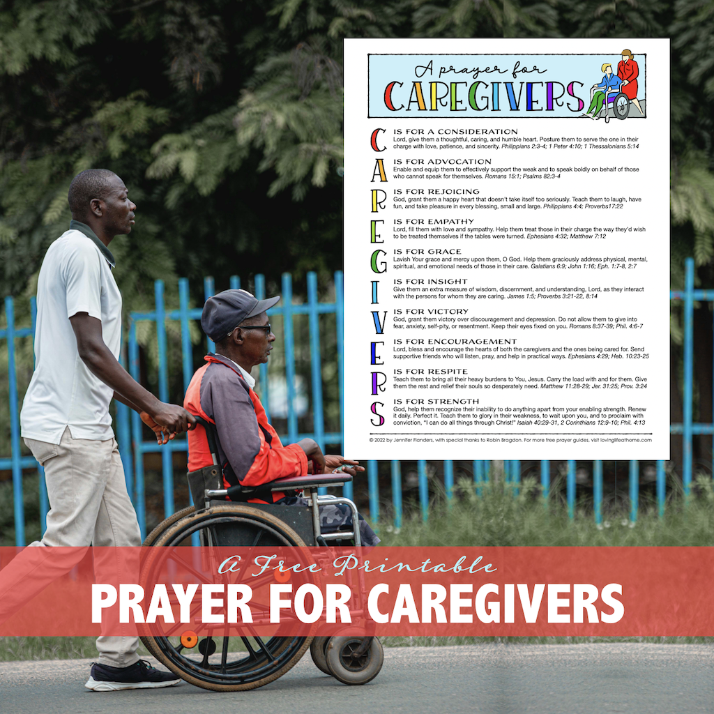 A Prayer for Caregivers - Loving Life at Home