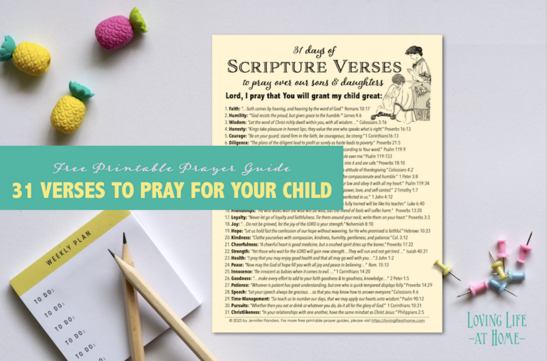 31-Day Prayer Challenge for Parents - Loving Life at Home
