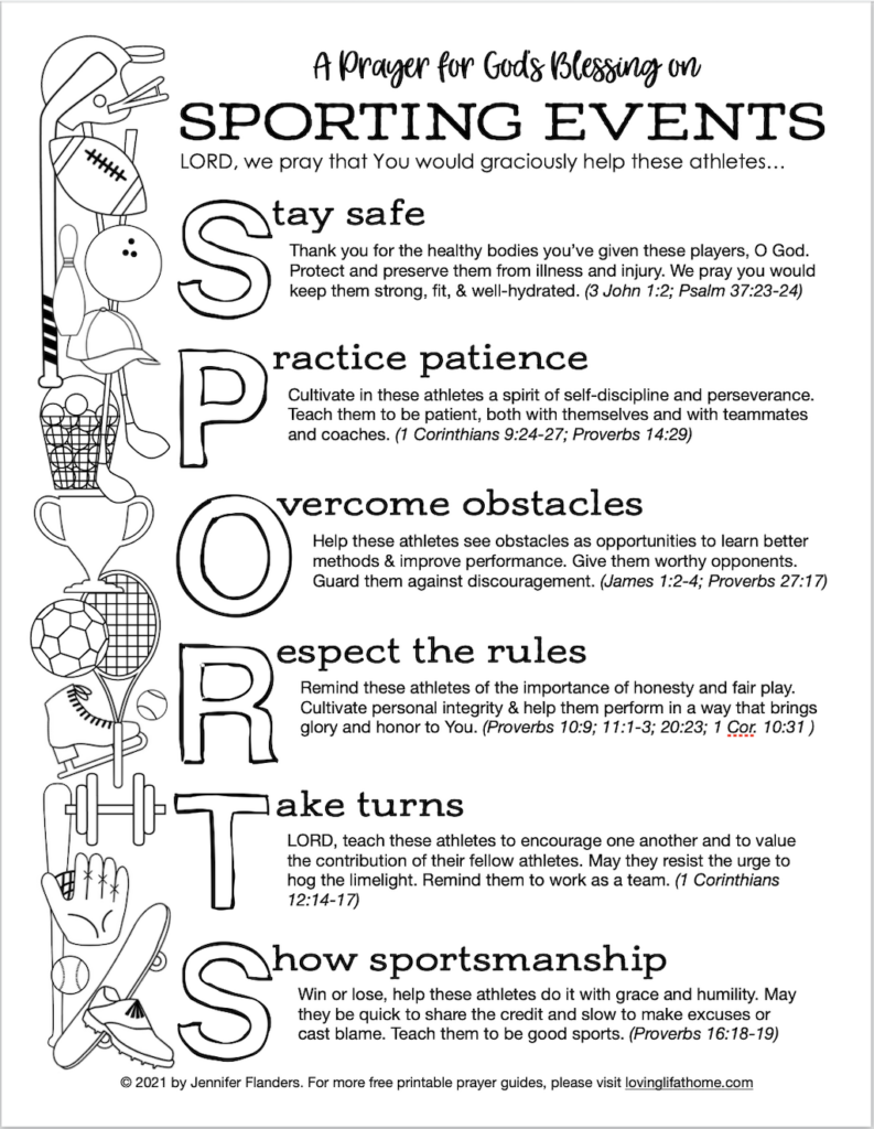 Sports Prayer
