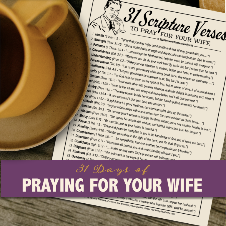 31 Scriptures for a Husband to Pray over His Wife