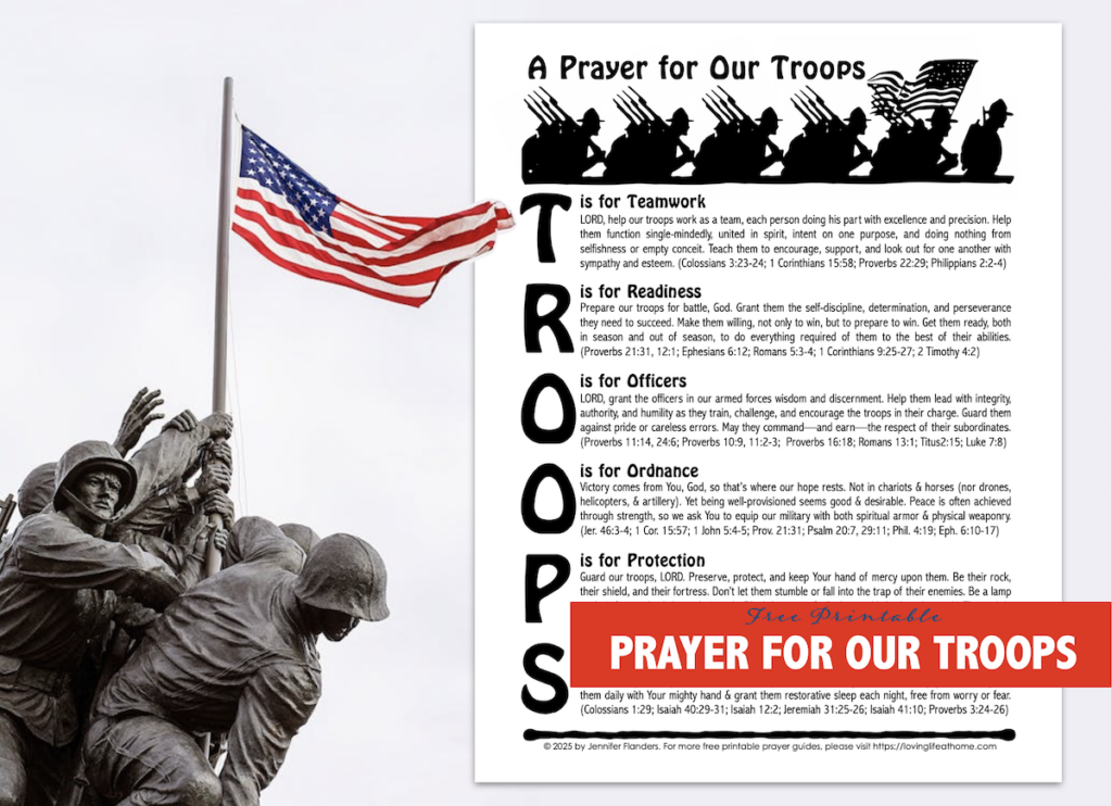 A Prayer for Our Troops