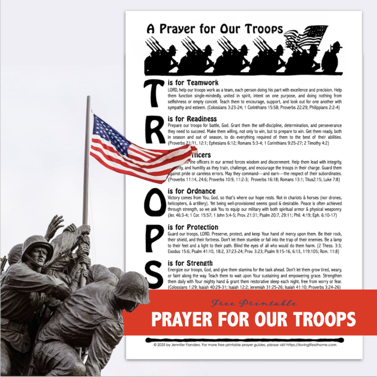 A Prayer for Our Troops