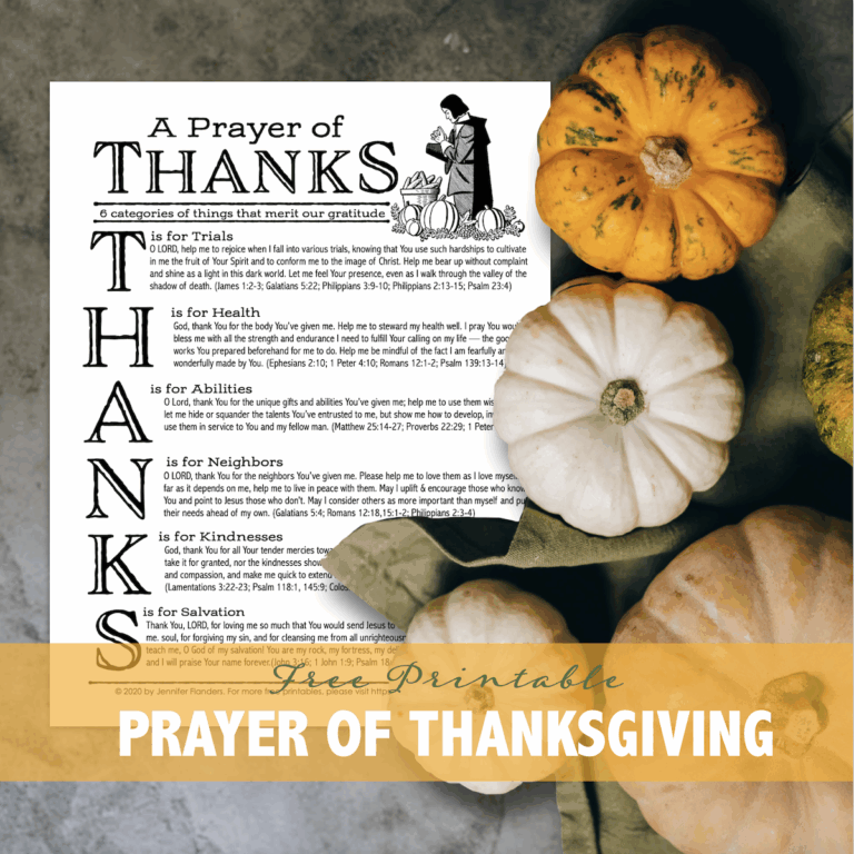 Prayer of Thanks