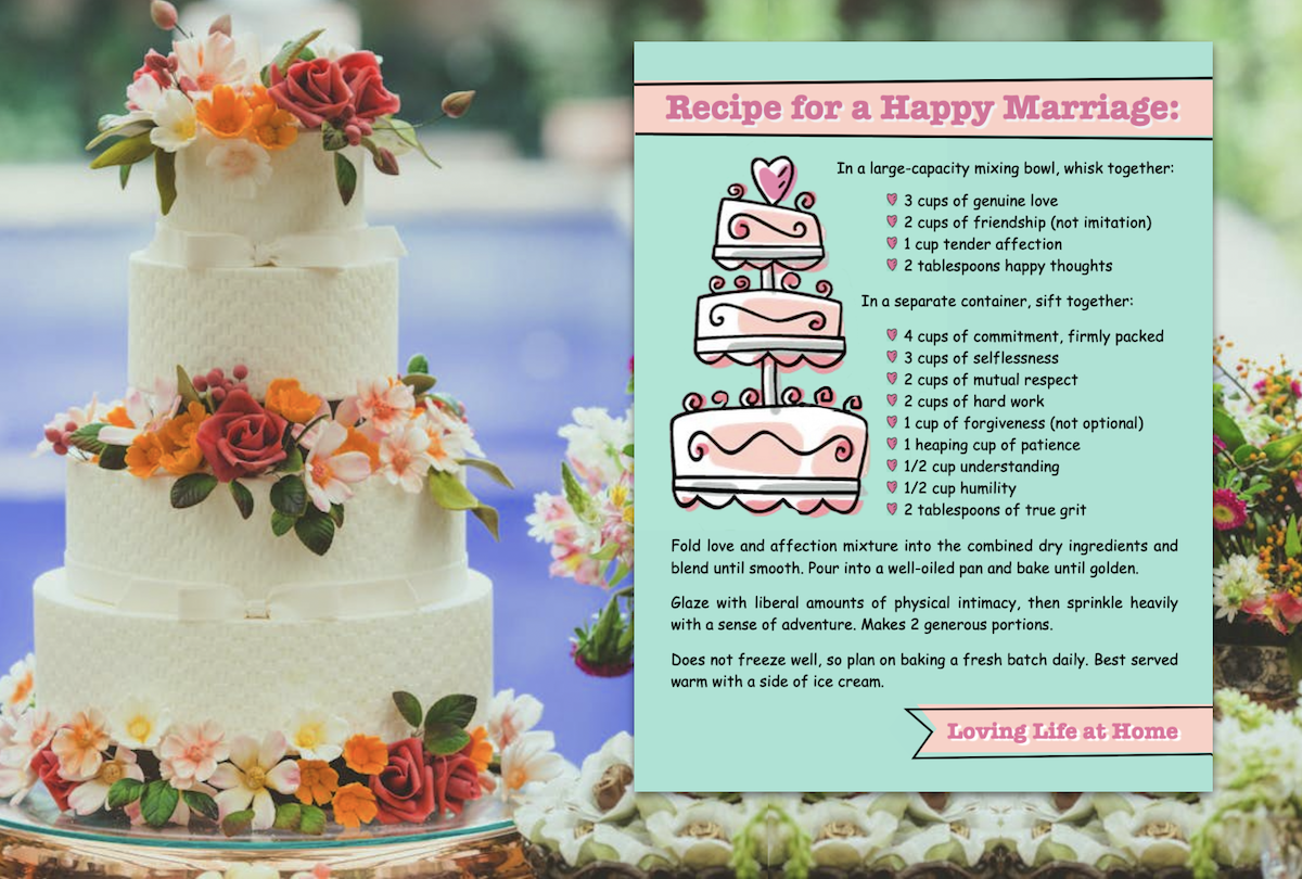 Recipe for Happy Marriage