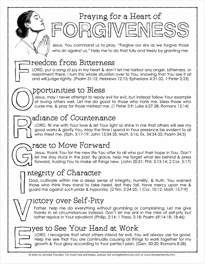 Praying for a Heart of Forgiveness