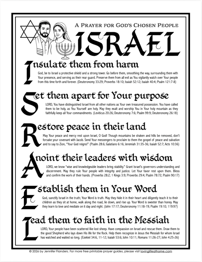 A Prayer for Israel